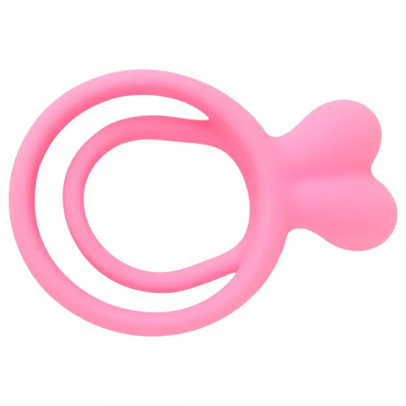 Pulselock Cocktura - anillo doble para pene con conejito (rosa)