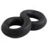 Pulselock Taur - doble anillo para pene y testículos (negro) - 20 mm