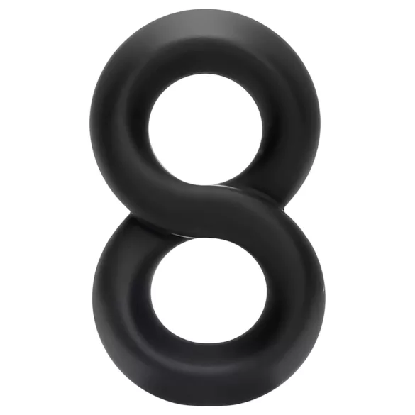 Pulselock Taur - doble anillo para pene y testículos (negro) - 20 mm