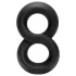Pulselock Taur - doble anillo para pene y testículos (negro) - 20 mm