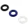 Pulselock Cirkl - Juego de anillos para el pene de TPE, 3 unidades (colores surtidos)