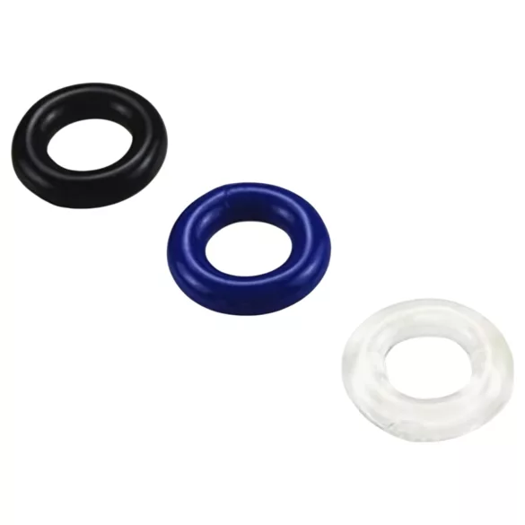 Pulselock Cirkl - Juego de anillos para el pene de TPE, 3 unidades (colores surtidos)