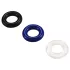 Pulselock Cirkl - Juego de anillos para el pene de TPE, 3 unidades (colores surtidos)