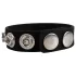 Pulselock Forge - anillo para el pene de silicona ajustable con broches (negro) - 228 mm