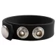 Pulselock Forge - anillo para el pene de silicona ajustable con broche (negro) - 200 mm