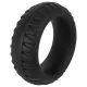 Pulselock Forge - anillo para el pene de silicona con diseño de neumático (negro) - 35 mm