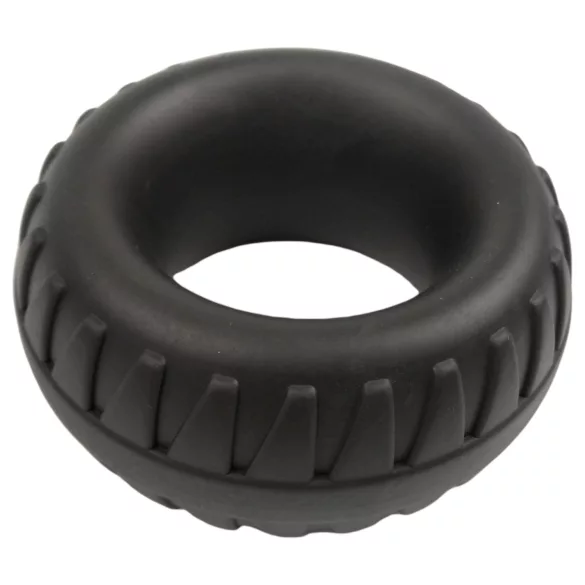 Pulselock Oak - anillo para el pene de silicona extragrueso (negro) - 40 mm