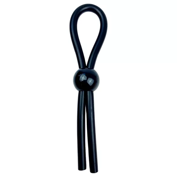 Pulselock Forge - anillo para el pene tipo lazo ajustable de silicona (negro)