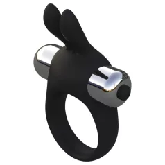  Pulselock Vantr - anillo vibrador para el pene con conejito (negro) - 30 mm