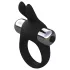 Pulselock Vantr - anillo vibrador para el pene con conejito (negro) - 30 mm