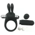 Pulselock Vantr - anillo vibrador para el pene con conejito (negro) - 30 mm