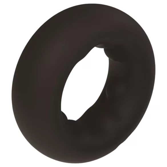 Pulselock Cocktura - anillo para el pene de silicona con lunares (negro) - 27 mm