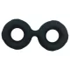 Pulselock Taur - anillo doble para pene y testículos (negro) - 25 mm
