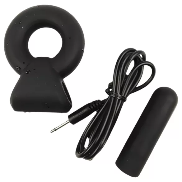 Pulselock Vantr - anillo vibrador recargable para pene y testículos (negro) - 25 mm