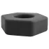 Pulselock Forge - anillo para el pene de silicona con forma de tuerca (negro) - 22 mm