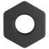 Pulselock Forge - anillo para el pene de silicona con forma de tuerca (negro) - 22 mm
