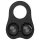 Pulselock Taur - anillo peneano de silicona con bolas lastradas (negro)