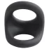 Pulselock Taur - anillo contorneado para pene y testículos (negro)