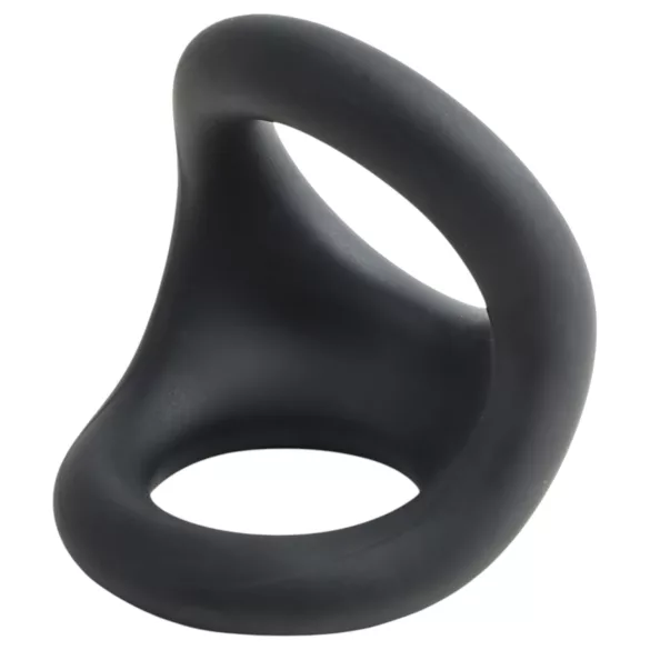 Pulselock Taur - anillo contorneado para pene y testículos (negro)