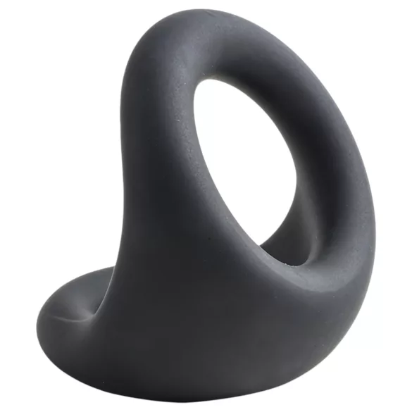 Pulselock Taur - anillo contorneado para pene y testículos (negro)