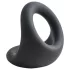 Pulselock Taur - anillo contorneado para pene y testículos (negro)
