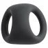 Pulselock Taur - anillo contorneado para pene y testículos (negro)