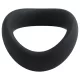 Pulselock Cocktura - anillo peneano retorcido de silicona (negro) - 5 cm