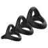 Pulselock Taur - Anillo para pene y testículos en forma de Y (negro) - Talla M
