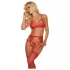 Mapalé - conjunto de lencería con liguero - rojo - M/L