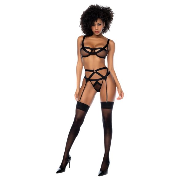 Mapalé - conjunto lencería sexy (negro) - L/XL
