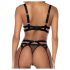 Mapalé - conjunto lencería sexy (negro) - L/XL