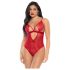 Mapalé - body de encaje con liguero (rojo)
