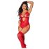 Mapalé - body de encaje con liguero (rojo)