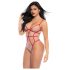 Mapalé - body de tiras rojo-nude