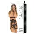 Rene Rofe Rassel Tassle - arnés corporal y tanga - encaje negro - S-L