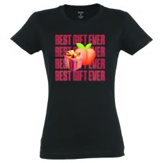 Best Gift Ever - camiseta mujer - algodón - negro
