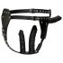 ZADO - exterior de cuero + 2 consoladores internos (negro) - L/XL