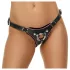 ZADO - bragas negras de cuero para dildo con arnés BDSM (tallas S-L)
