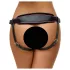 ZADO - bragas negras de cuero para dildo con arnés BDSM (tallas S-L)