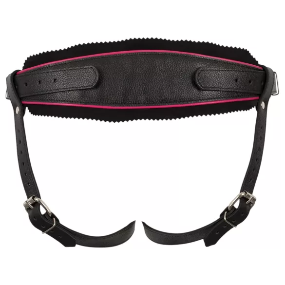 ZADO - bragas negras de cuero para dildo con arnés BDSM (tallas S-L)