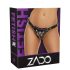ZADO - arnés de cuero negro ajustable S-L