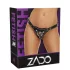 ZADO - bragas negras de cuero para dildo con arnés BDSM (tallas S-L)