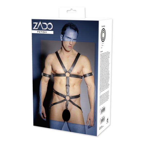 Arnés corporal de cuero ZADO - para hombres