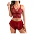JSY 058 - conjunto de lencería erótica - rojo (L-XL)