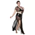 JSY 065 - conjunto babydoll negro (XL-2XL)