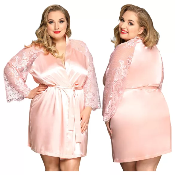 JSY 067 - conjunto babydoll rosa (XL-2XL)