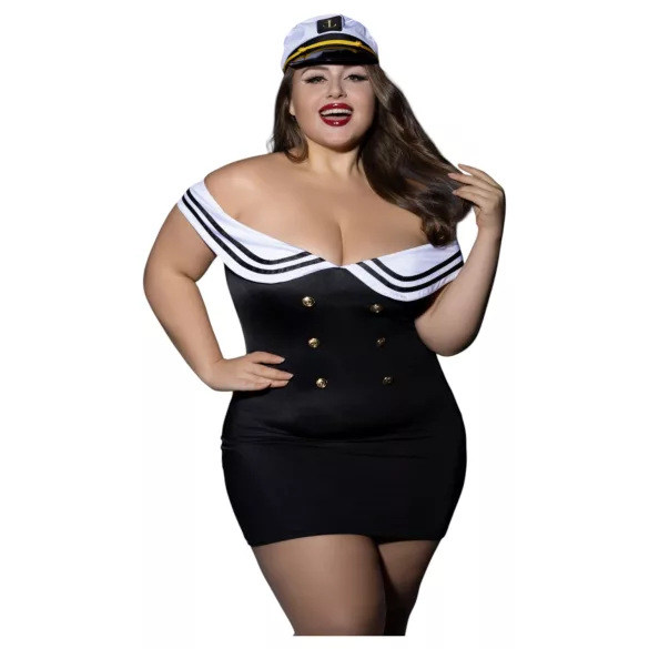 JSY 104 - disfraz de marinero negro (talla XL-2XL)