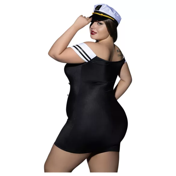 JSY 104 - disfraz de marinero negro (talla XL-2XL)