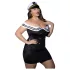 JSY 104 - disfraz de marinero negro (talla XL-2XL)