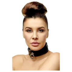 ZADO - collar de cuero - negro